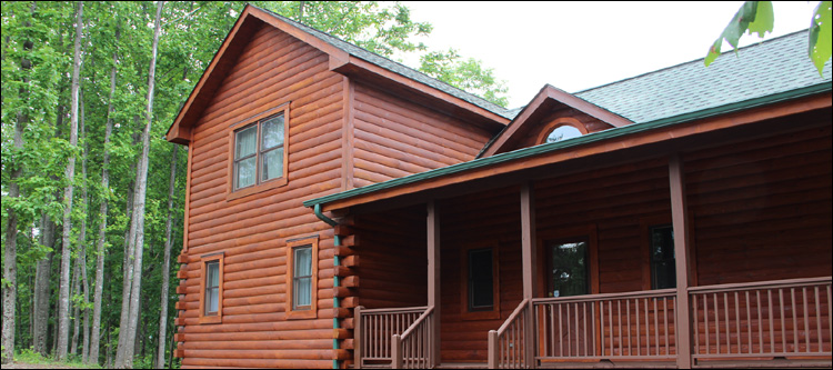 Log Home Staining in Amelia County, Virginia