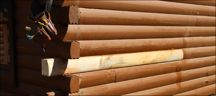 Log Home Damage Repair  Amelia County, Virginia