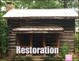 Historic Log Cabin Restoration  Amelia County, Virginia
